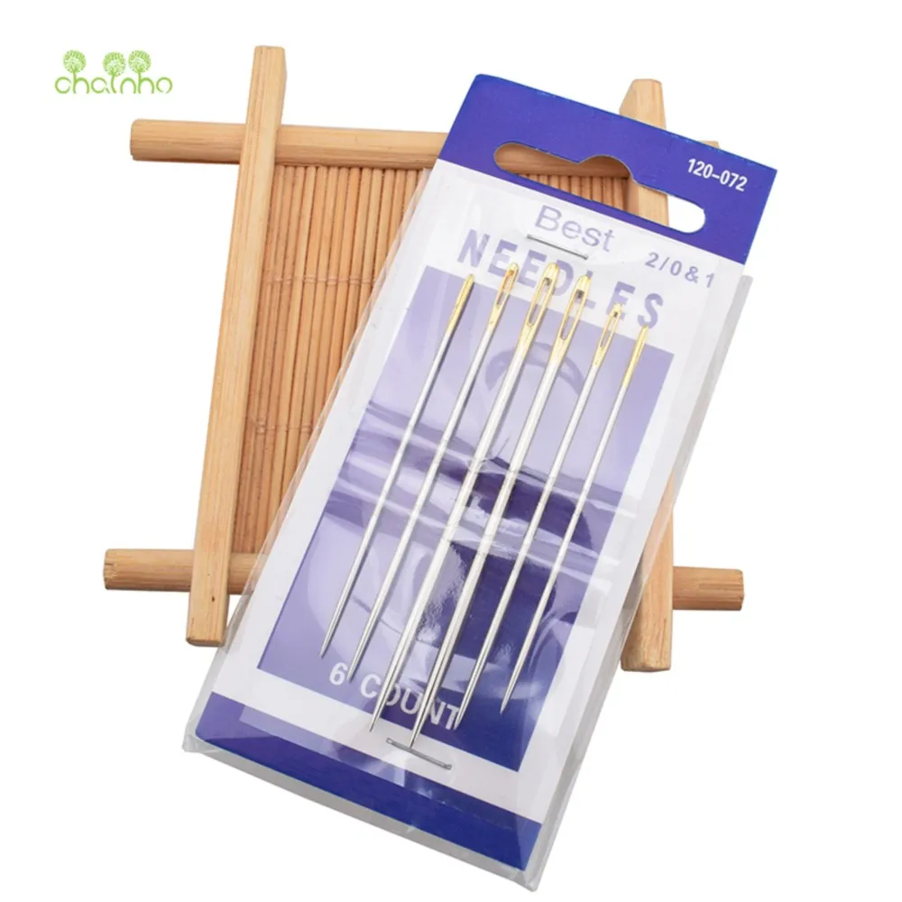 Chainho,Carbon Steel Hand Sewing Needles,Gold Tail,Big Hole,Extra Fine,Multi-Specification Combination Set,ND01