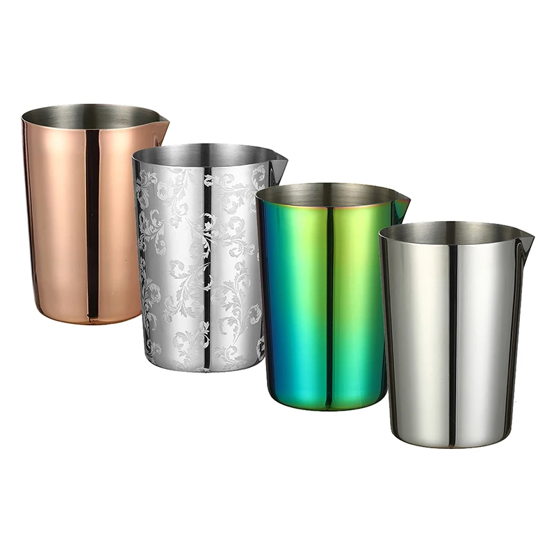Cocktail Shaker Stainless Steel Stirring Tin 500ml Mixing Glass Preferred by Pros and Amateurs Alike