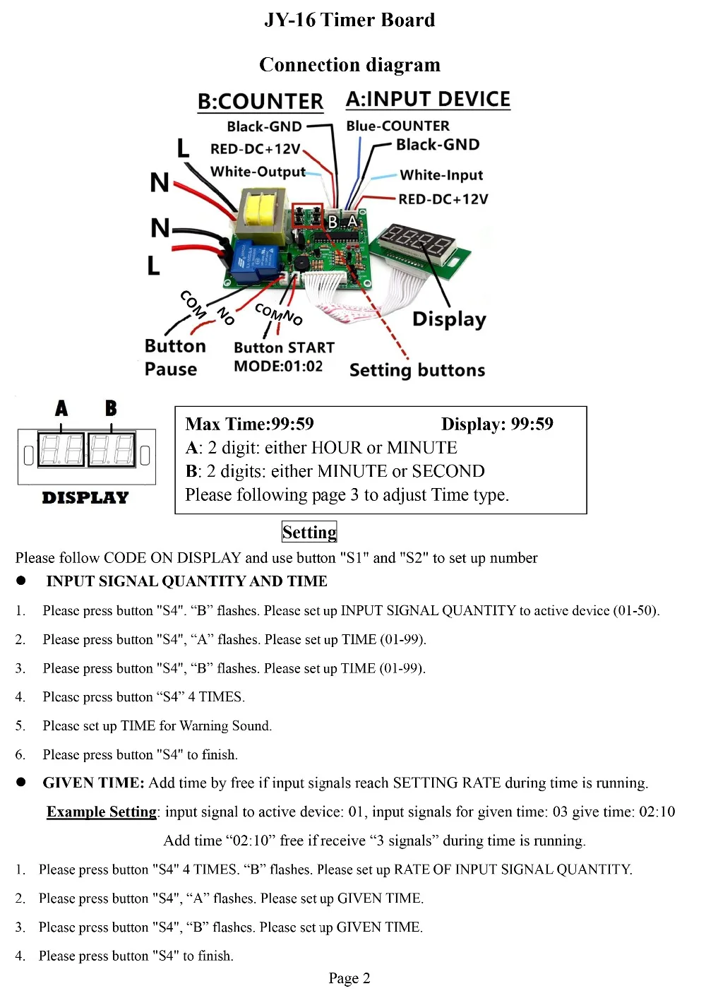 Description Picture 4 of itemCustomize 110V/220V JY-16 Coin operated timer control Board with Programmable multi coin acceptors for Arcade game machines