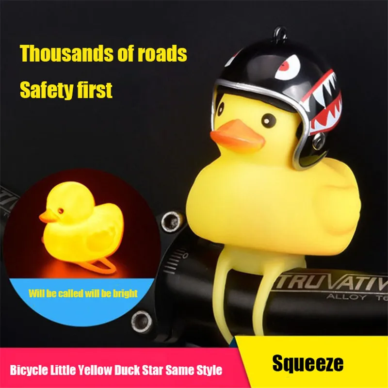 Sonnette Vélo Canard Jaune NHQZ - Accessoire Vélo Enfant Ou Adulte, Décoratif Et Rigolo