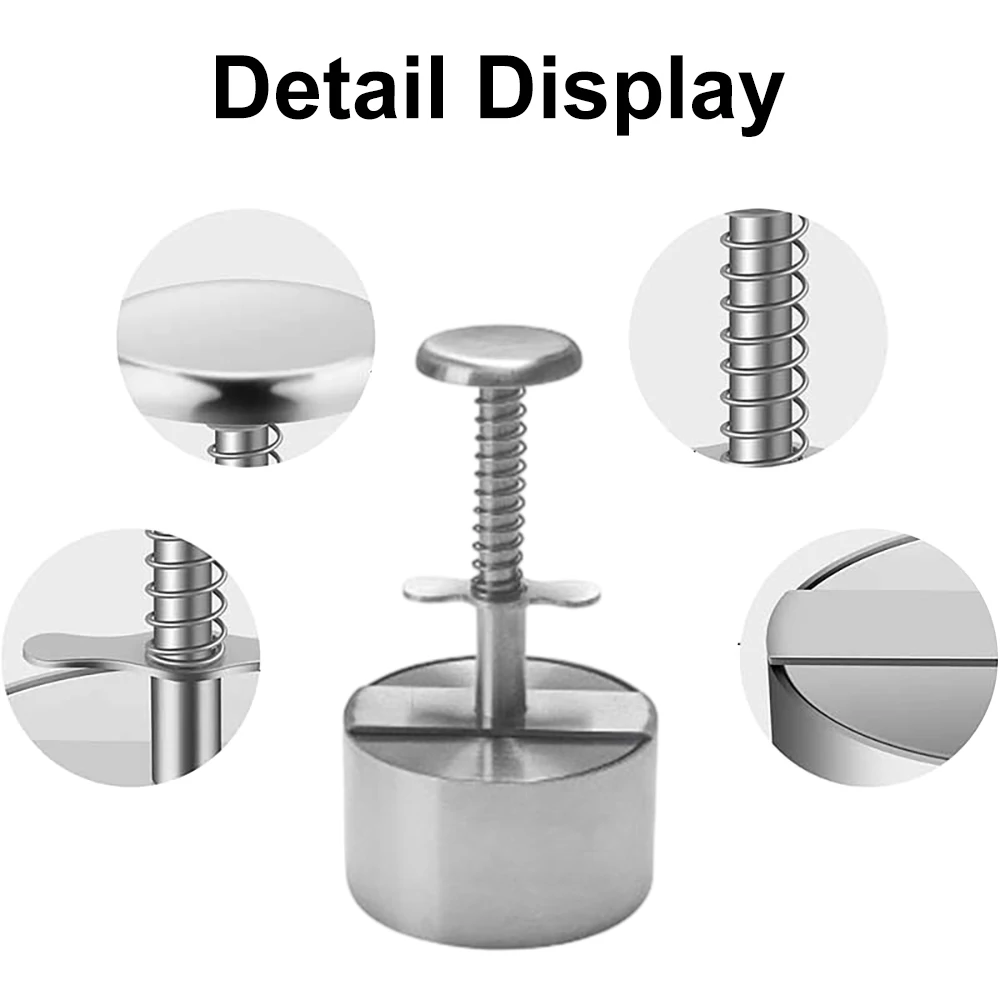 304 Stainless Steel Hamburger Meat Press Burger Patty Maker Mold Manual Cake Beef Pork Rice Press Making Molds Grill Meat Tool