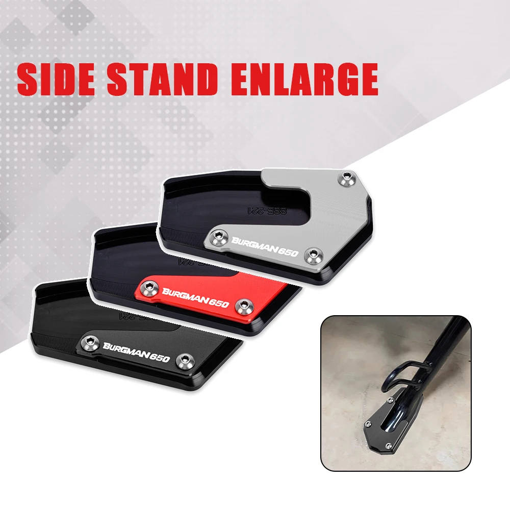 

Motorcycle Accessories Stand Extension Plate For Suzuki Burgman 650 Executive AN650 2013-2018 2019 2020