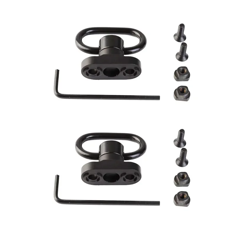 Metal QD Release 1.25 Inch Sling Mount 2-point anchors Strap Attachment Hook For Hunting