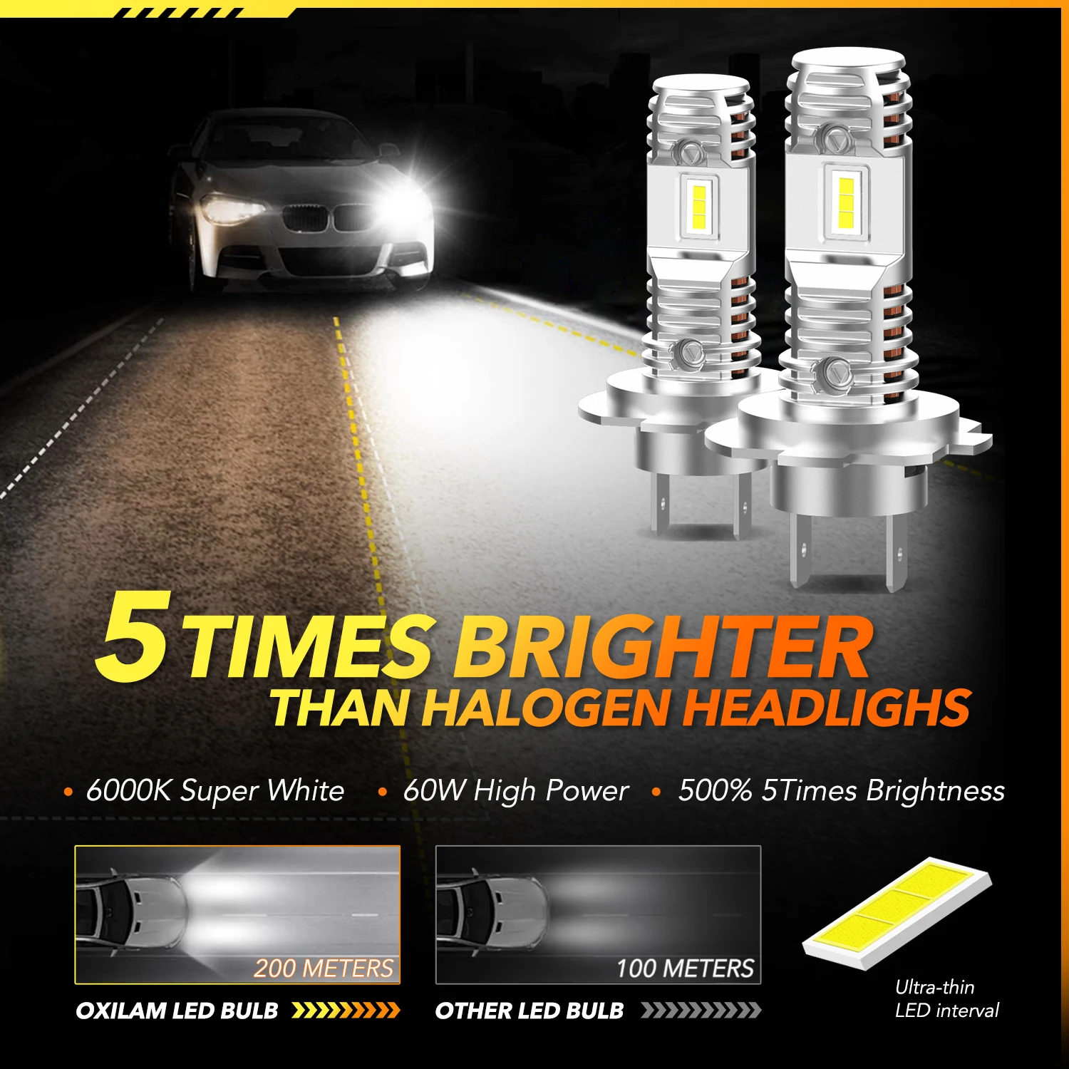 2Pcs 16000Lm H4 H7 LED Lamps Wireless H8 H11 Car Headlight Head Lights 9005 HB3 LED Bulb Headlamp for Automotive 12V 6000K White led car lights,led lights,led bulbs,led headlights,led car headlights,car headlamps