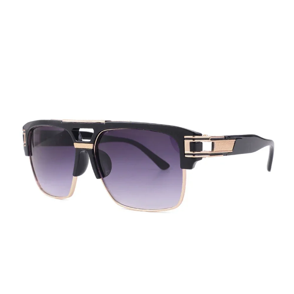 Vintage-Inspired Classic Luxury Sunglasses with Mirrored Lenses