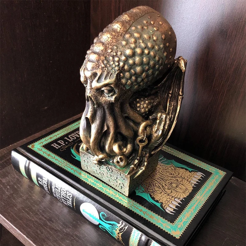 

Halloween accessories mythological statue Octopus sculpture resin crafts office bedroom decoration