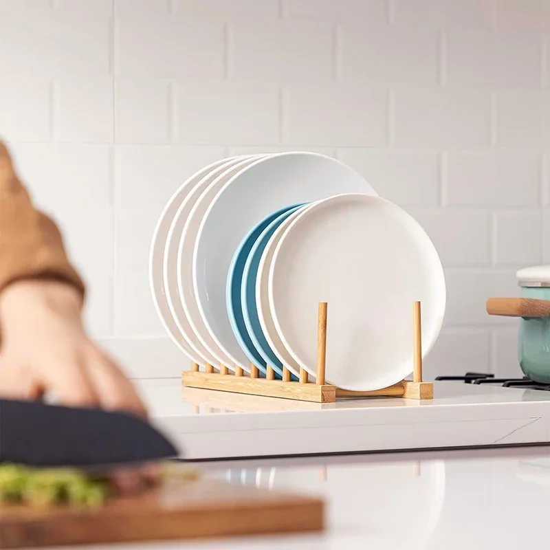 Bamboo Dish Plates Drying Rack Drainboard Storage Holder Drainer Stand Wooden Kitchen Cabinet Organizer For Plate/ Bowl/ Cup 4 Bamboo Dish Plates Drying Rack Drainboard Storage Holder Drainer Stand Wooden Kitchen Cabinet Organizer For Plate/ Bowl/ Cup 4