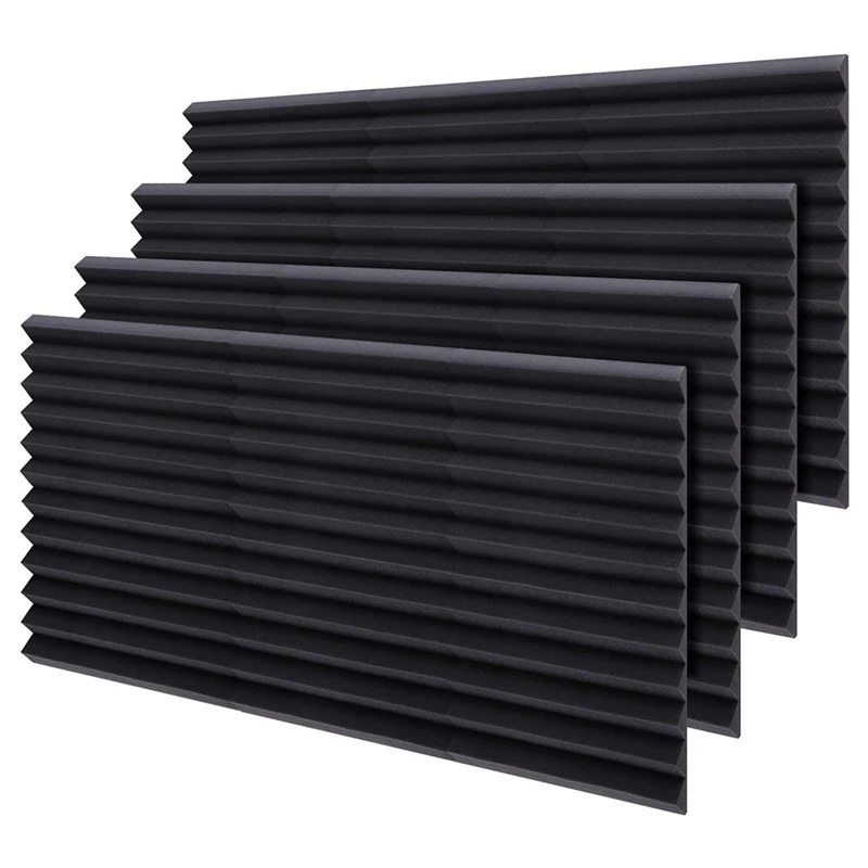 

Акустические пенопластовые панели, звукопоглощающие демпфирующие настенные пенопластовые звуковые клинья, 2-Дюймовая акустическая обработка, 40x30x5 см, 24 шт.