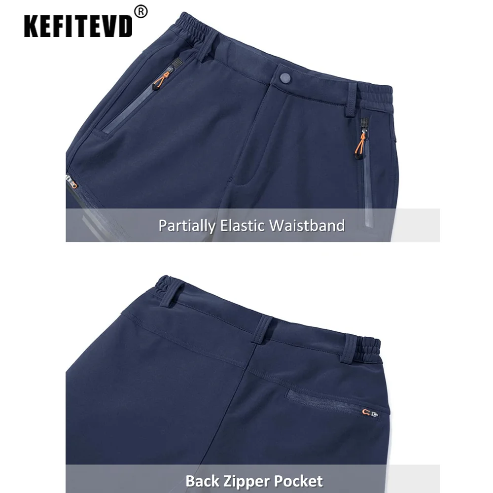 Outdoor Winter Warm Fleece Skiing Pants Men's Waterproof Windproof Ski Hiking Pants Climbing Camping Trekking Trousers hiking pants fleece pants