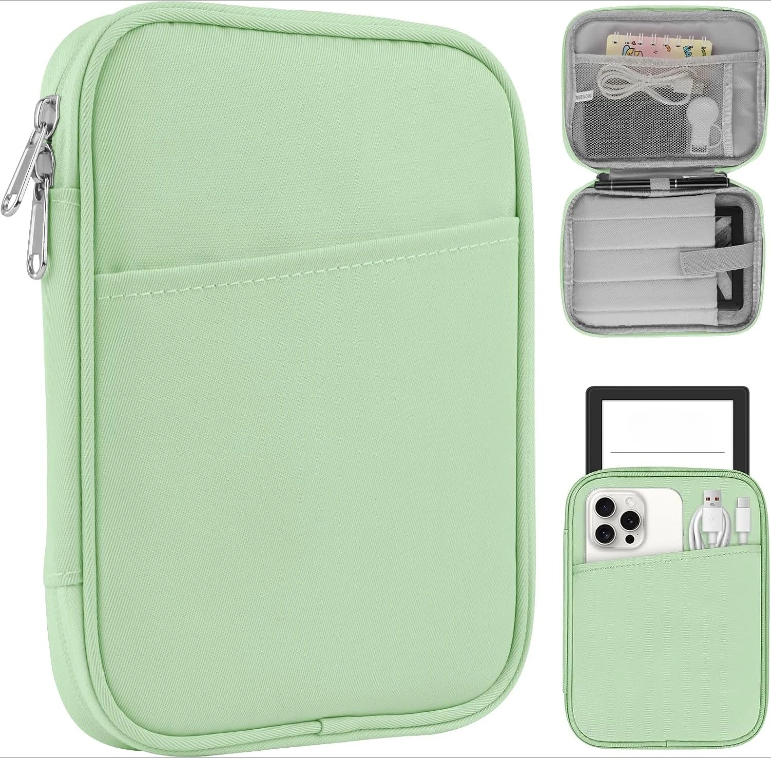 Shockproof Soft Tablet Sleeve with Dual-Way Zippers