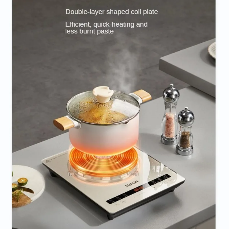 Induction cooker 2200W 24H Reservation Automatic flame control Waterproof Cooking Hotpot Kitchen Smart Induction Cooker