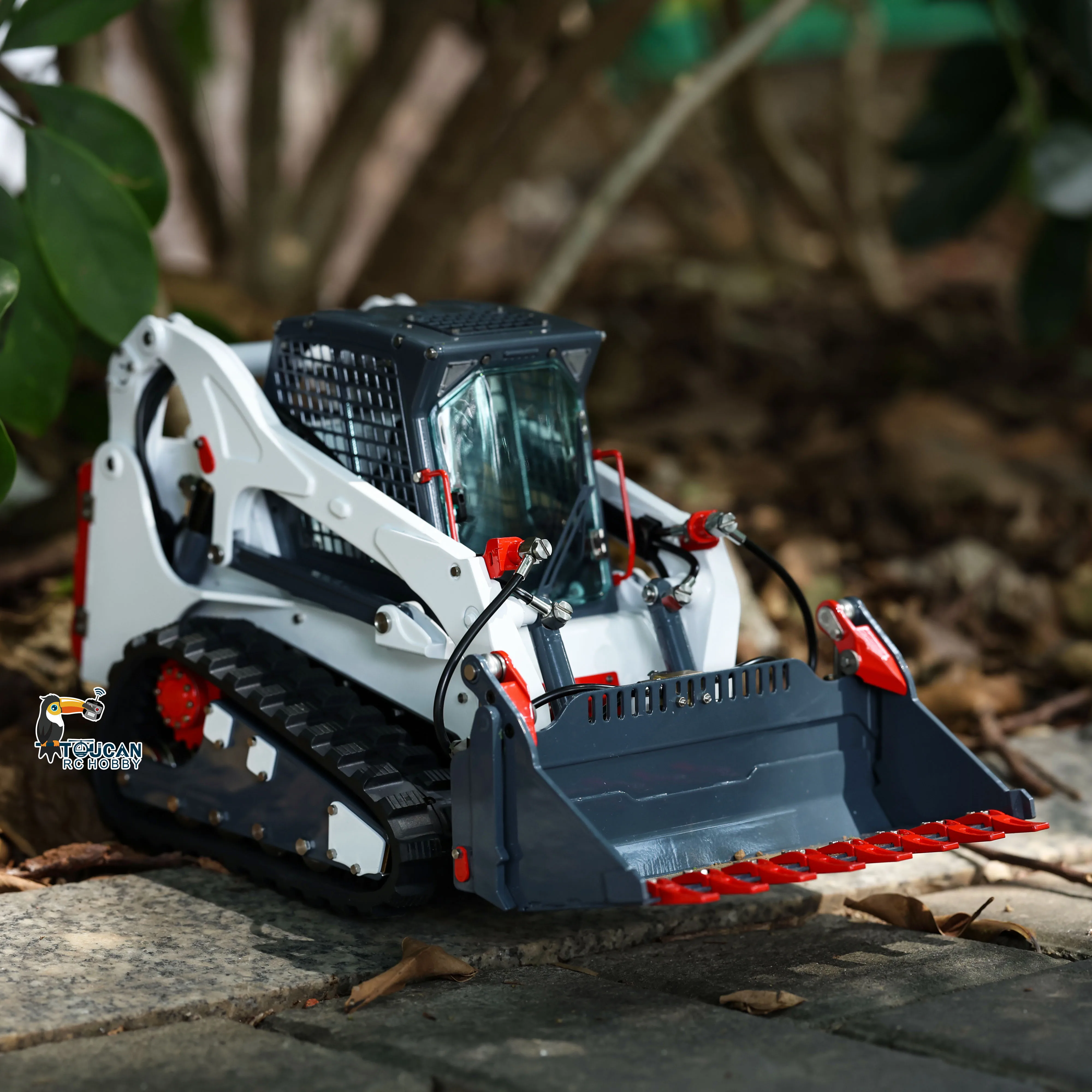 NEW LESU LT5 RC Hydraulic Loader RTR 1/14 Metal Tracked Truck Skid-Steer Car Model Lights Sounds Remote Control Vehicle Toys 2