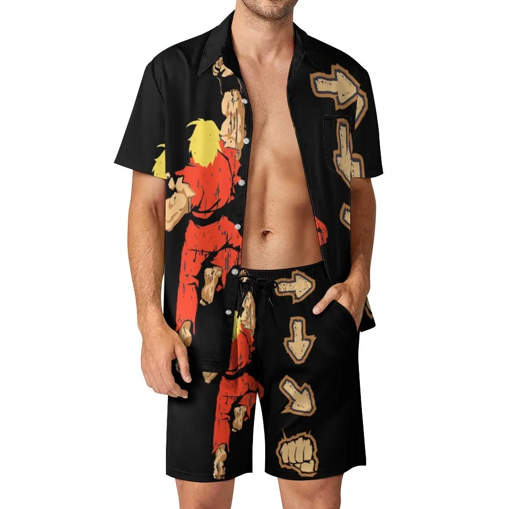 

Знайте себя о ваших боевых навыках V2.0 необходимый Мужской пляжный костюм Графический крутой костюм из 2 предметов винтажный выходной американский размер