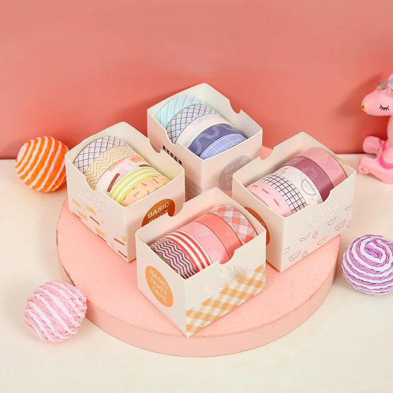 Colorful Washi Tape Set for Crafts and Stationery