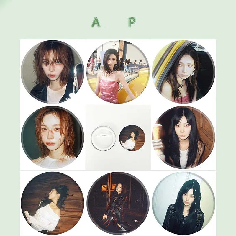 

KPOP Karina Winter Ningning Giselle Drama Album New Photo Printed Badge Pin Mirror Keyring Keychains Backpack Pendant Fans Gifts
