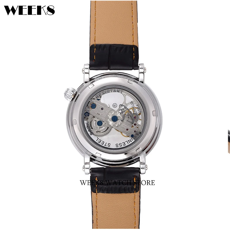 Full Automatic Tourbillon Mechanical Watch for Men Luxury Skeleton Transparent 3D Hollow Dial Case Wristwatch Winding Male Clock skeleton watch