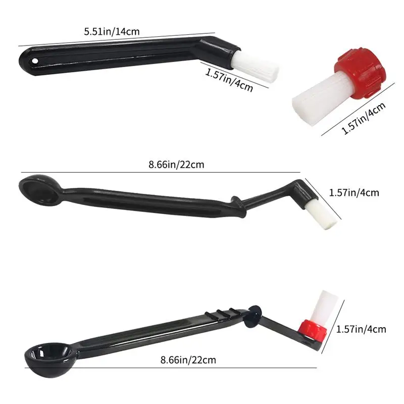 Coffee Brush Set Espresso Brush Kit Include Wooden Coffee Grinder Machine Cleaning and Nylon Espresso