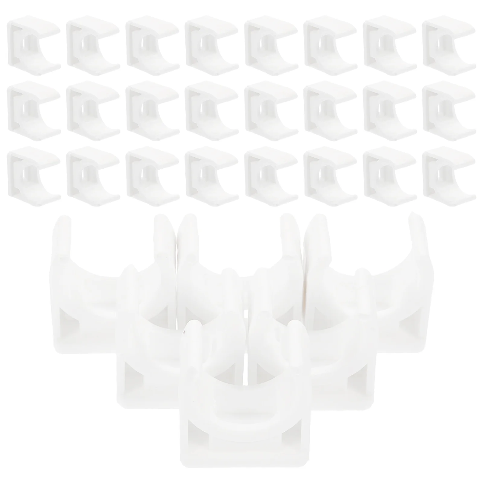 

50pcs 16MM Water Hose Pipe Clamp Professional Water Pipe U Shaped Clasp Hanger Tubing Replacement for Home Shop
