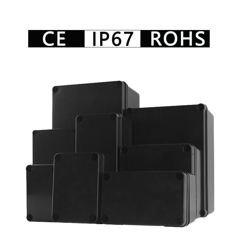 IP67 Waterproof Dustproof Flame Retardant Junction Box ABS Plastic Outdoor Universal Electric Project Enclosure power junction box