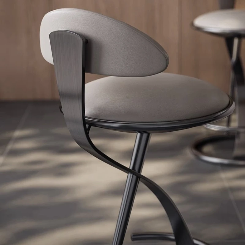 Breakfast Luxury Bar Stool Contemporary Design Counter Gold Leg Bar Stool Italian Taburete Regulable Cocina Home Furniture