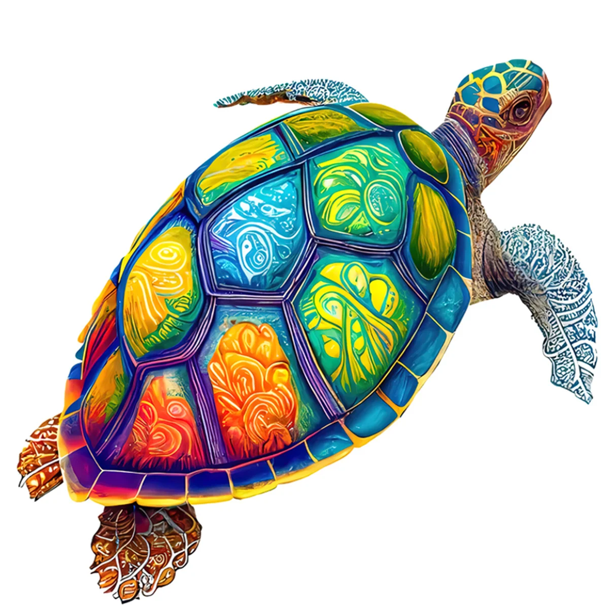 Chameleon Wooden Jigsaw Puzzles Art Unique Unicorn Animal Shaped Puzzle Diy Leisure Game For Adults Kids Family Home Decor