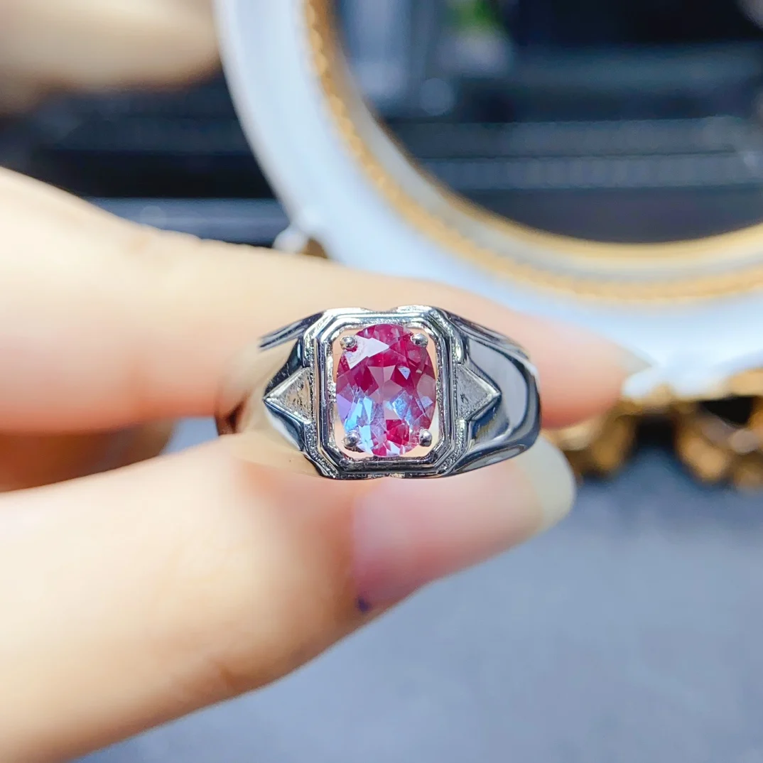 925 Sterling Silver Oval 6x8mm Color Change Alexandrite