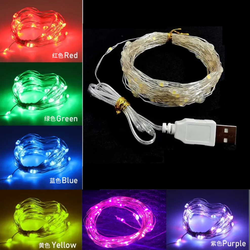 

Led Fairy Lights Copper Wire String 1/2/3/5/10/20M Holiday Outdoor Lamp Garland For Christmas Tree Wedding Party Decoration
