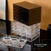 DIY Bracelet Case, Earring Case Large 30-grid Jewelry Clip Case, with 5 Drawers, Stackable Earring Bracelet Case 5