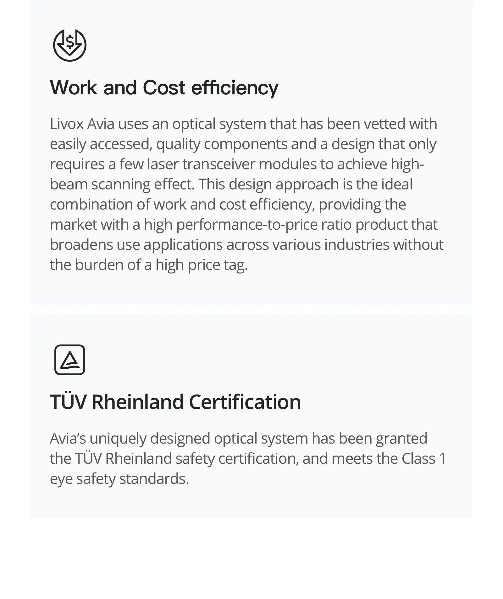 Livox Avia LiDAR,Laser detection rangefinder