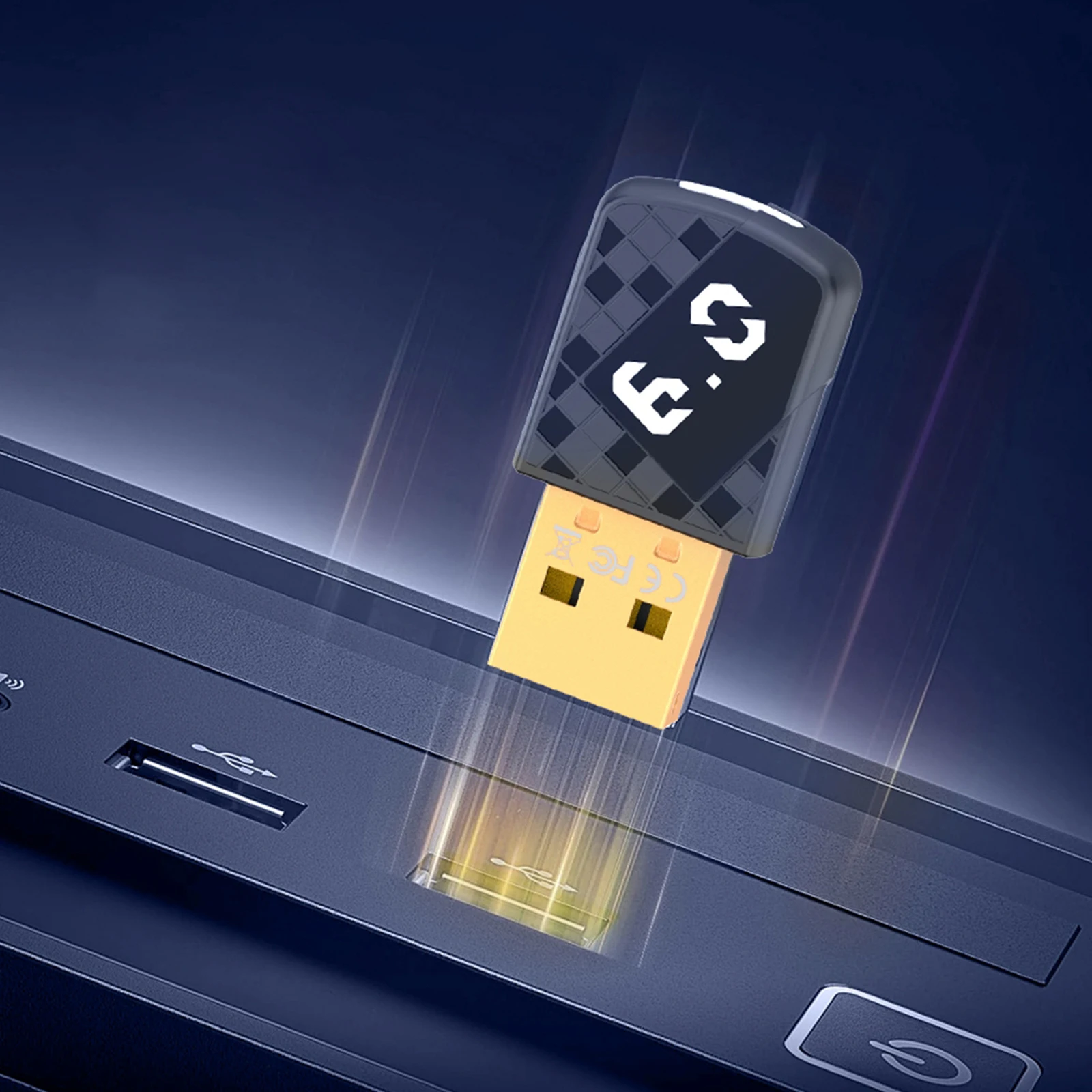 블루투스 호환 6.0 USB 무선 오디오 어댑터 플러그 앤 플레이 헤드셋 스피커 키보드 마우스 프린터용 무선 동글