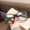 Fashion Leopard Oversized Myopia Glasses Women Brand Square Blocking Blue Light Ultralight Computer Graduation Eyeglasses minus 3