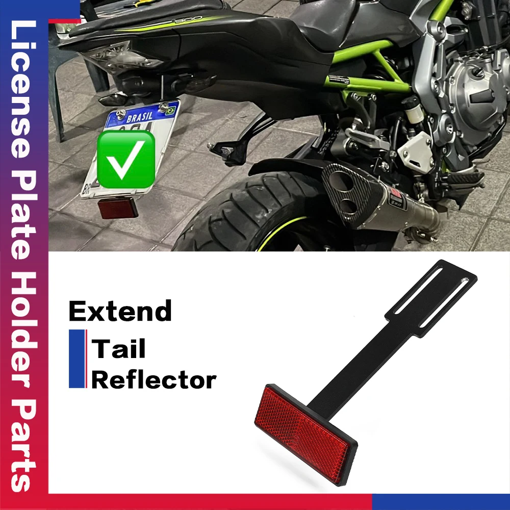 

2023 For 125 200 250 390DUKE RC 125/200/250/390 RC125 RC200 RC390 Motorcycle License Plate Holder Parts Extend Tail Reflector