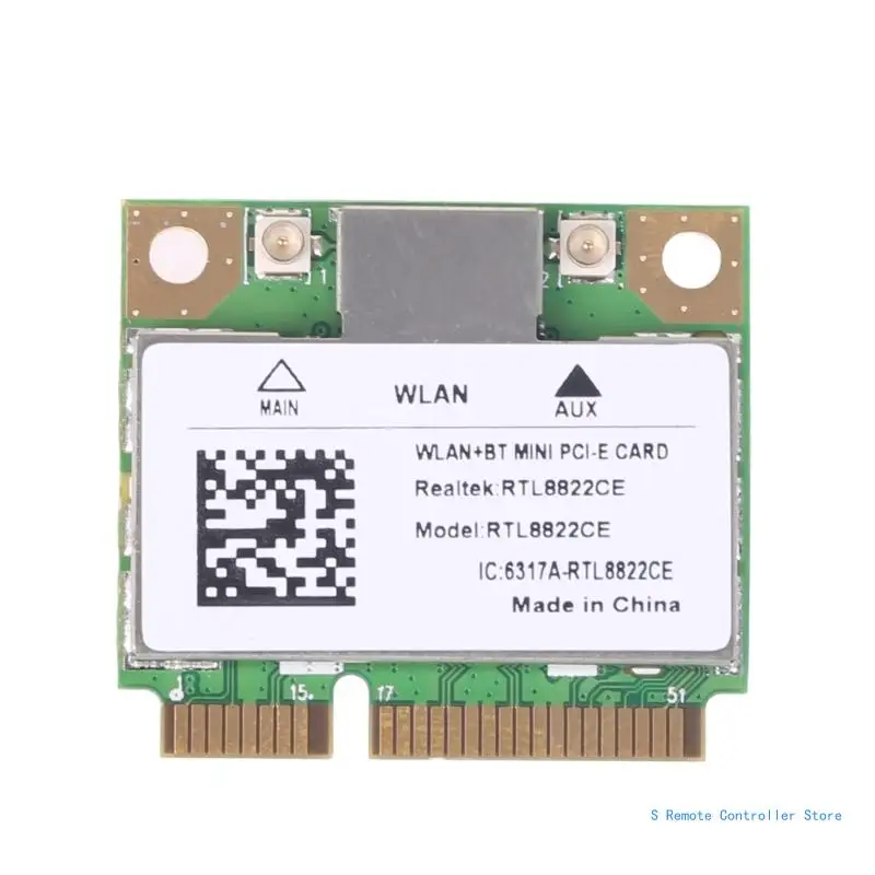 WiFi Card 2.4G/5Ghz 1200Mbps Bluetooth-compatible 5.0 Mini PCIE RTL8822CE 802.11AC