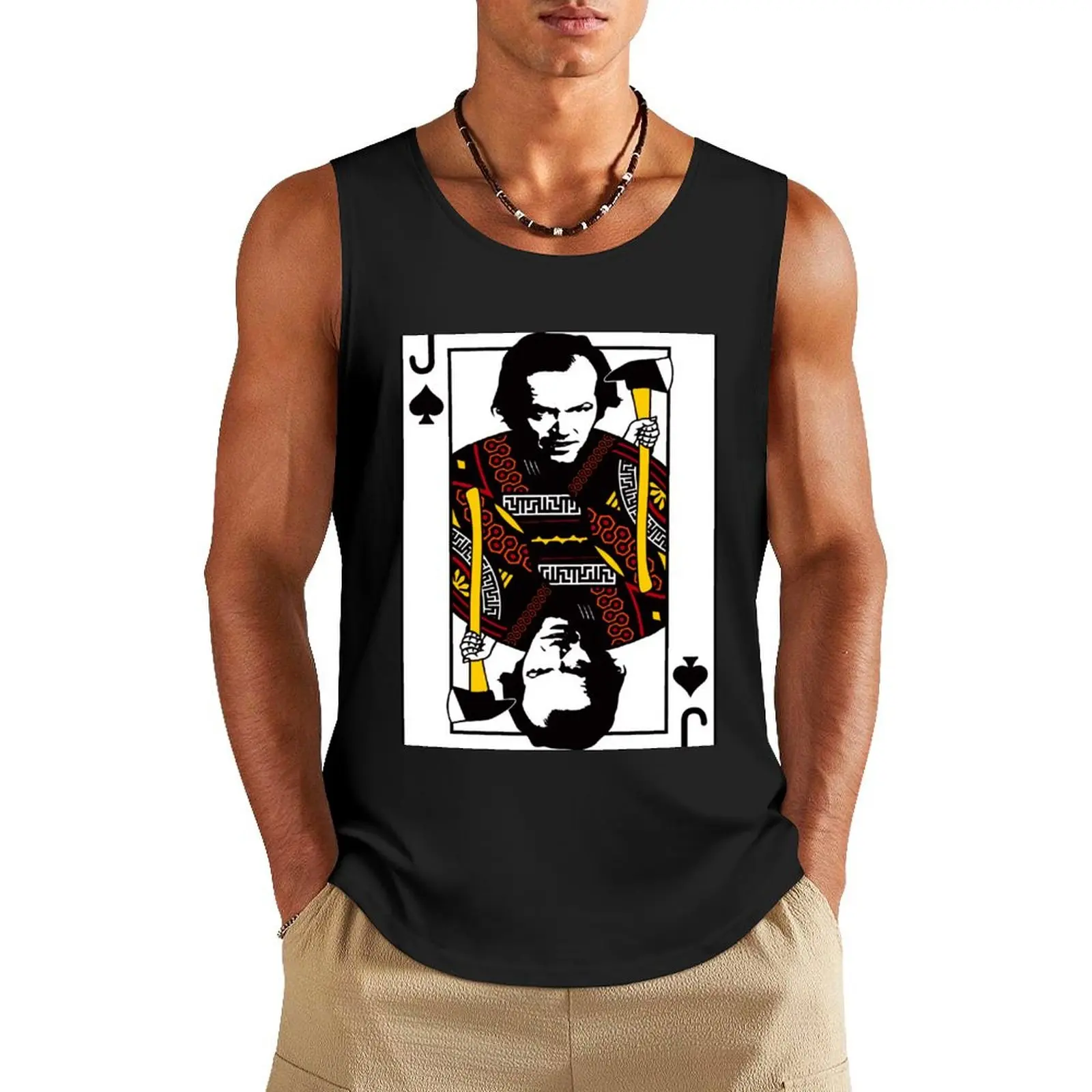 

Jack Tank Top T-shirt sports Working vest Male clothes cute tops