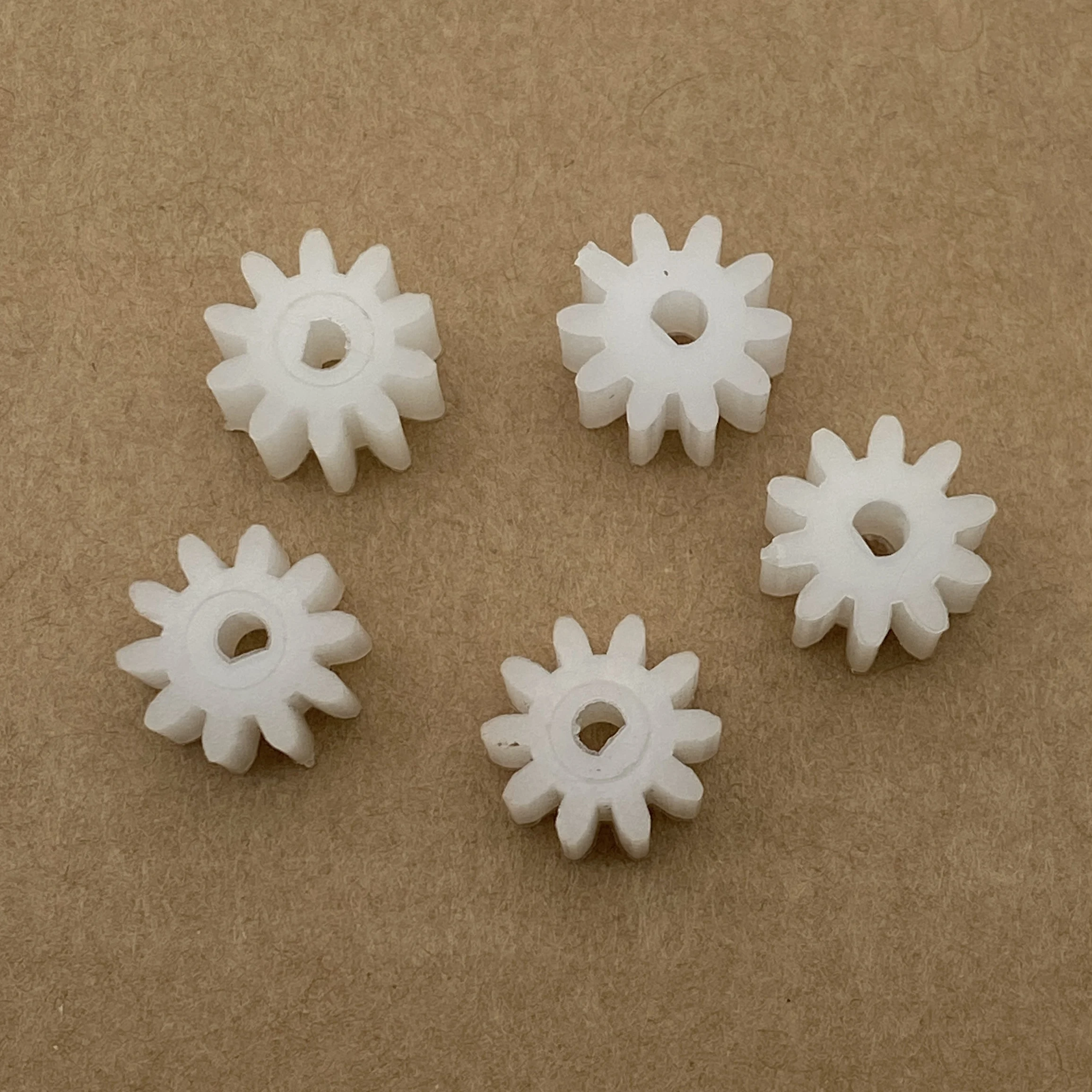 5PCS D Hole 3mm 1M 10T Nylon Plastic Gear