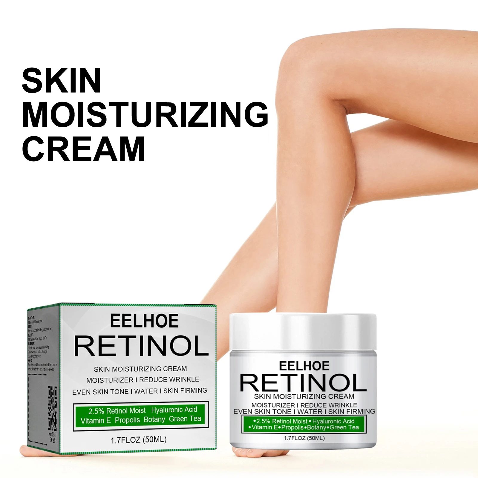 EELHOE Retinol Whitening Cream for Dark Skin Knee Buttocks Underarm Brightening Private Part Whitening Products Bleaching Cream 4