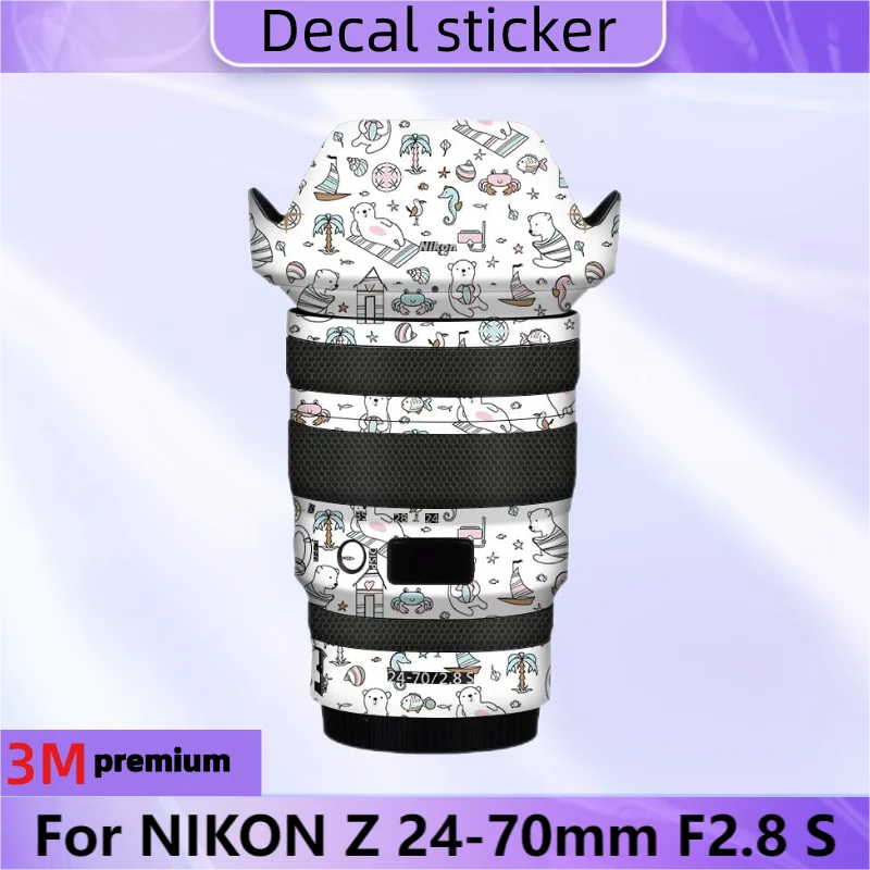 Per Nikon Z 24-70Mm F2.8 S Adesivo Per Lenti Pellicola Protettiva Per Decalcomanie Per La Pelle Cappotto Protettivo Antigraffio Z24-70 Z24-70Mm Z 24-7