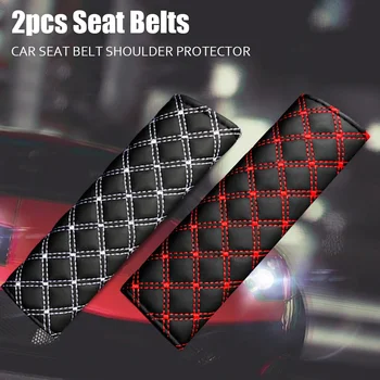 1 paio di cinture di sicurezza colorate per bambini e adulti per auto, spalline, protezione per cintura di sicurezza per auto, cuscino per cintura di sicurezza, accessori per auto