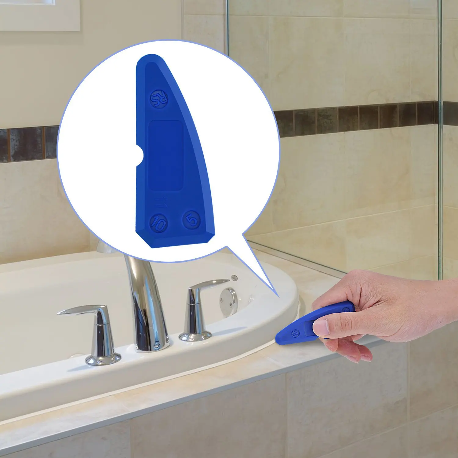 4-Piece Silicone Caulking Tool Set-Versatile, Easy Clean-up, & Professional Sealant Spreading