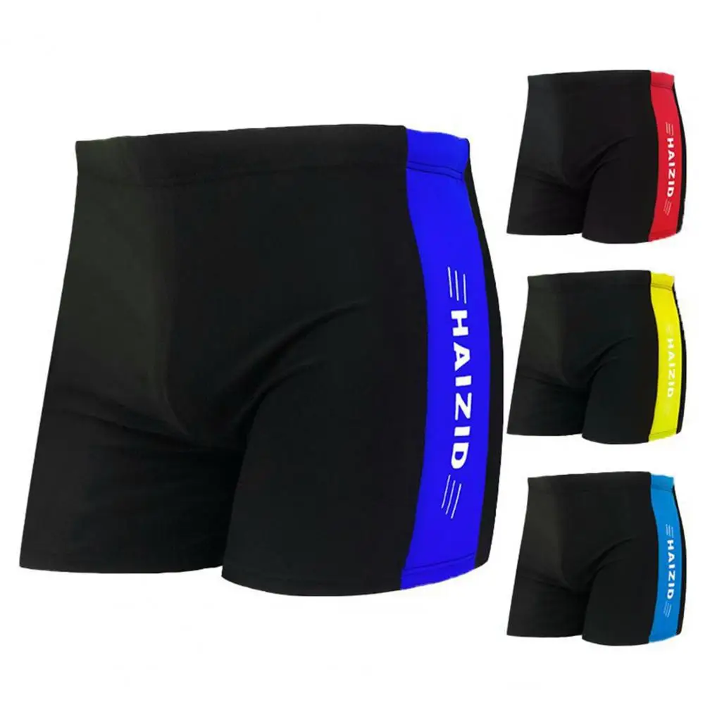 Men Swimming Trunks Plus Size Swim Trunks Water Repellent Mid-rise Men's Swim Quick Drying Breathable Swimwear for Teens