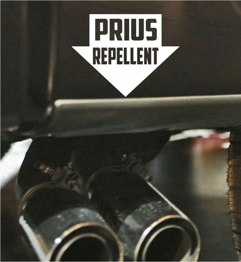 

For Prius Repellent Funny Bumper Exhaust Sticker Vinyl Decal Pick Up Truck Car Styling