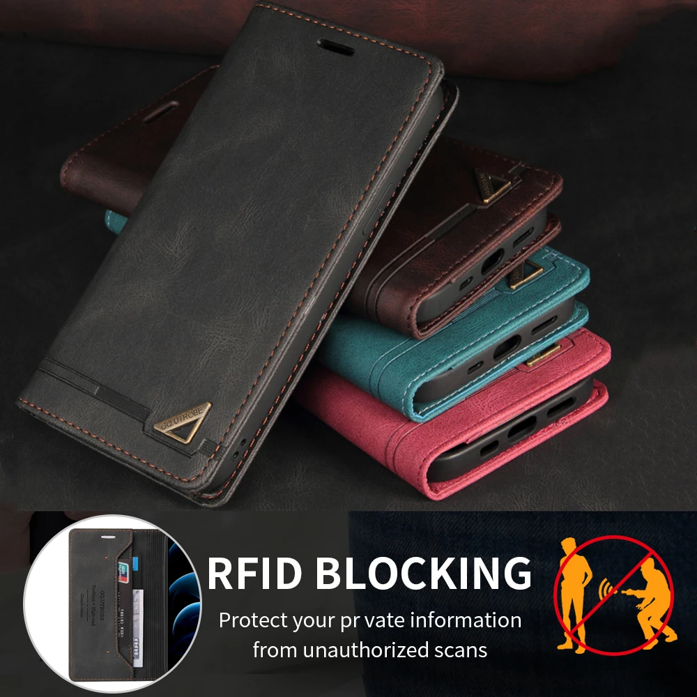 Phone Case Leather Wallet Cover for XiaoMi RedMi Note 13 5G 12 10 11 12S 11S 10S 9S 9 8 7 Pro Plus 13C 12C 4G