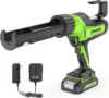 24V Cordless oz. Caulk & Adhesive Gun 6-Speed Anti-Dripping with 2Ah Battery and Changer 1