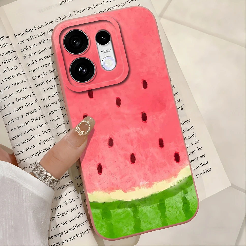 Fresh Summer Vibe Phone Case with Smooth Camera Protection and Soft Silicone Bumper