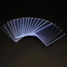 

Card Holder Round Corner PVC Dustproof High Transmittance TCG Card Holder Card Protective Sleeve for Standard Card