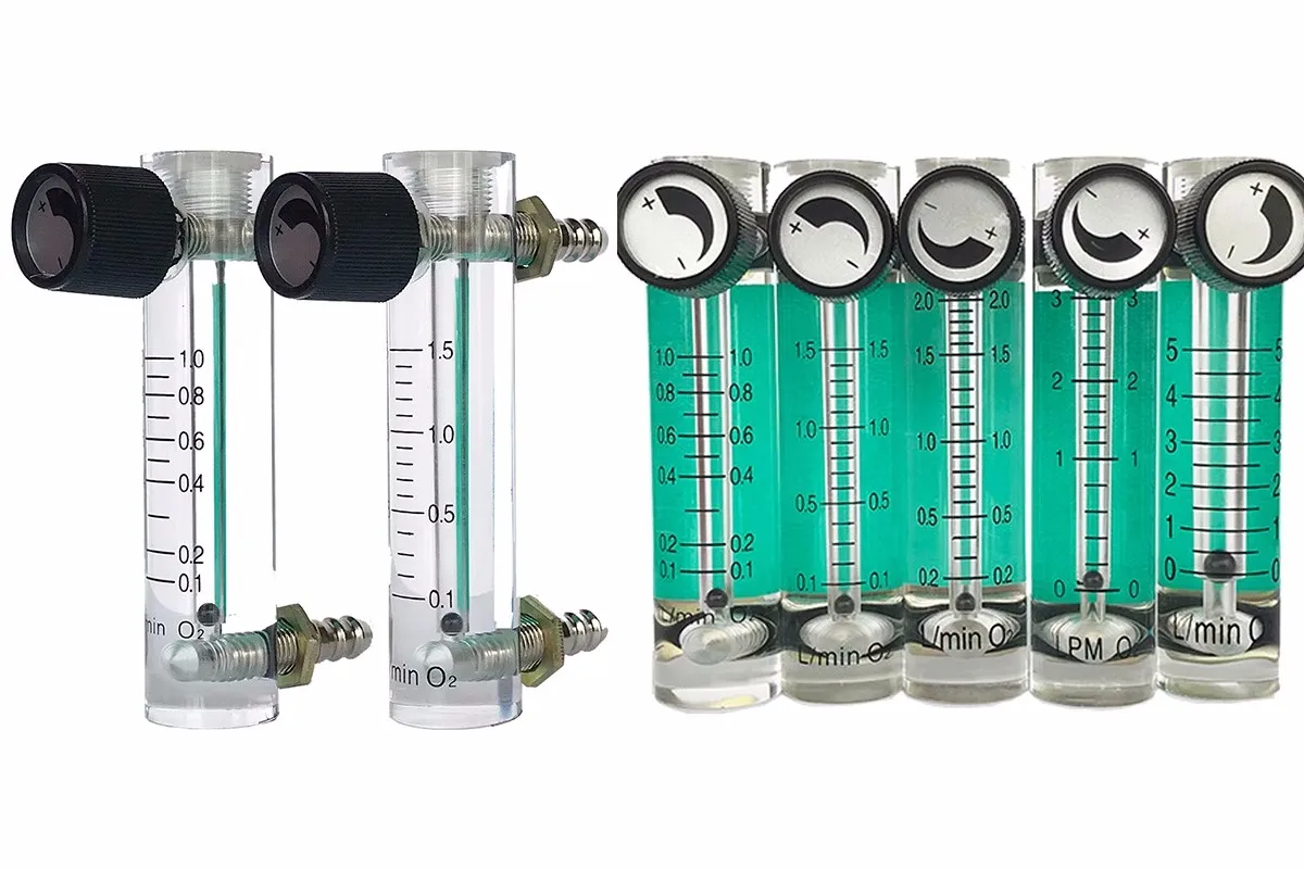 Air Oxygen Gas flow meter flowmeter caudalimetro counter flow indicator O2 oxigen gas meter device switch 0.1-35L/min