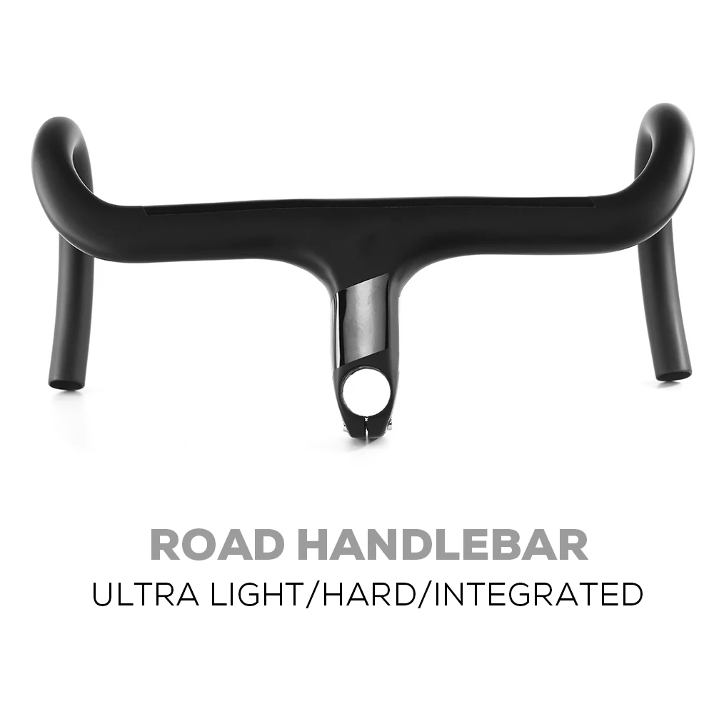 Guidon Carbone Intégré Avec Potence – Route 400/420/440mm (universel Shimano)