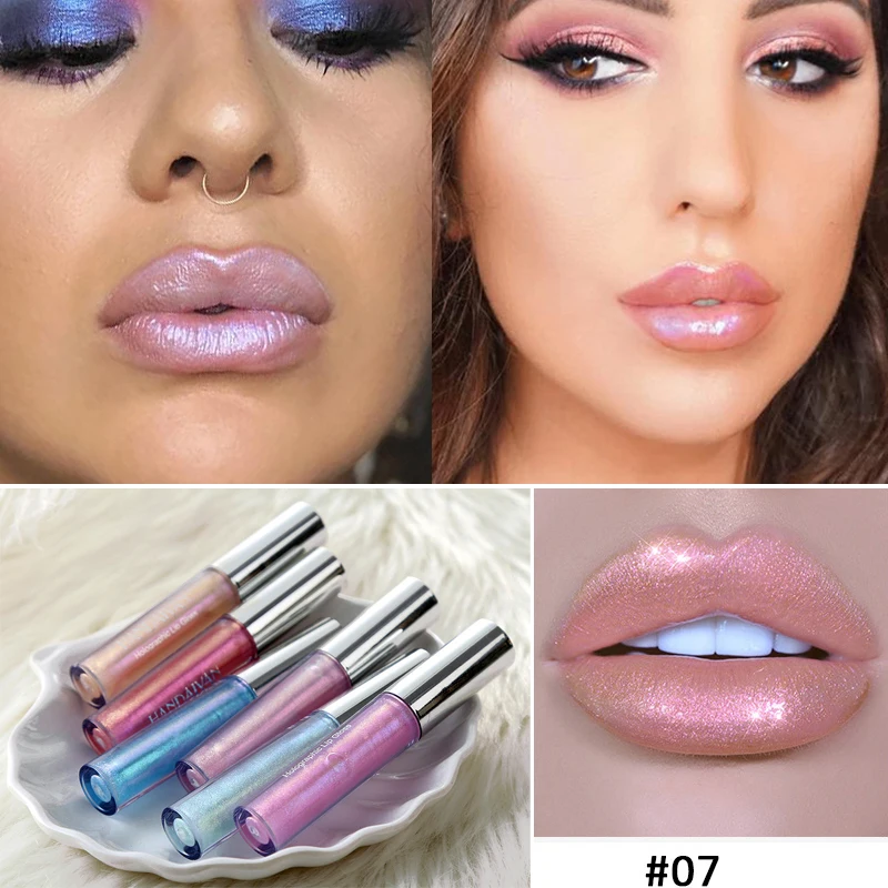 Lip Makeup Lip Gloss Lip Tint Lip Plumper Waterproof Long Lasting Holographic Mermaid