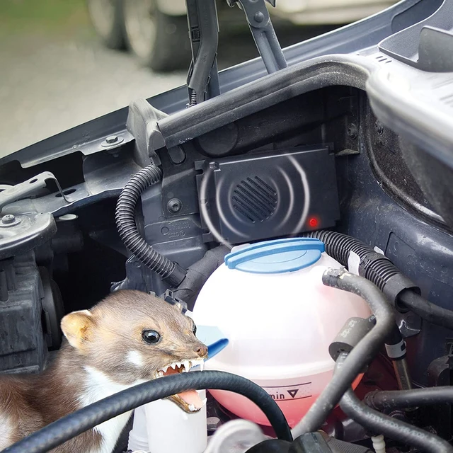 Ultrahangos Egér Visszatelepítő Nem Mérgező Kártevőirtó Készülék Akkumulátorral Működő Elektronikus Egérriasztó Autó Járműhöz - Image 3