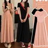 2024 New Maternity Fashions Dresses Summer Clothes For Pregnant Women Casual Pregnancy Dress Mother Breast Put together Clothing 1